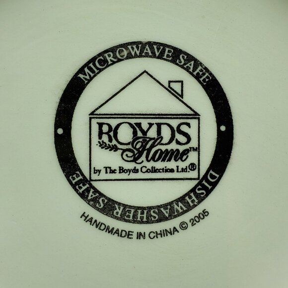 Boyds Home Kitty and Buddy Mini Plates Boyd's Christmas Holiday Cat Polar Bear - Picture 4 of 10